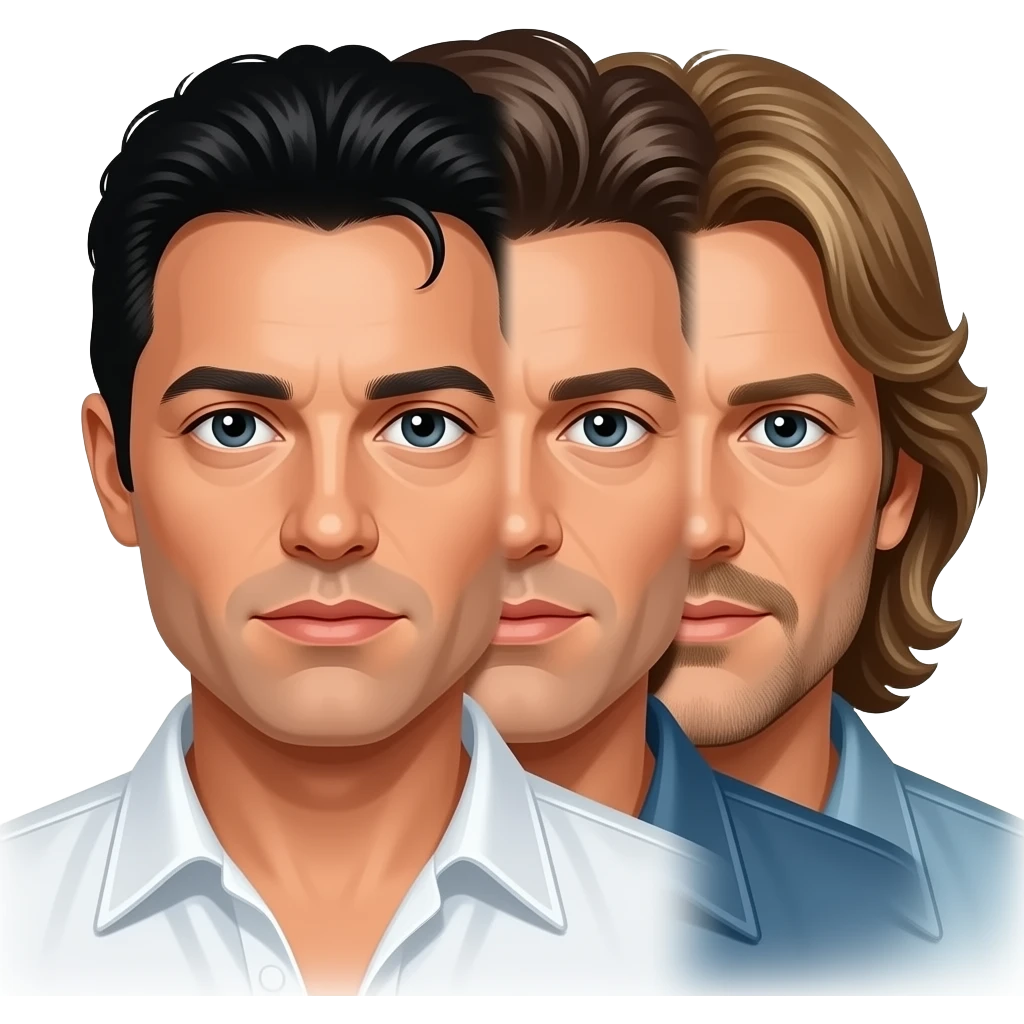 Queen's "The Miracle" album features the faces of the four band members merged into one, an innovative use of image processing technology at the time. emoji