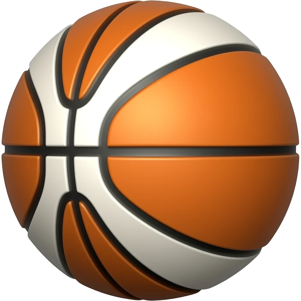 Basketball emoji just make the orange white 🏀 emoji