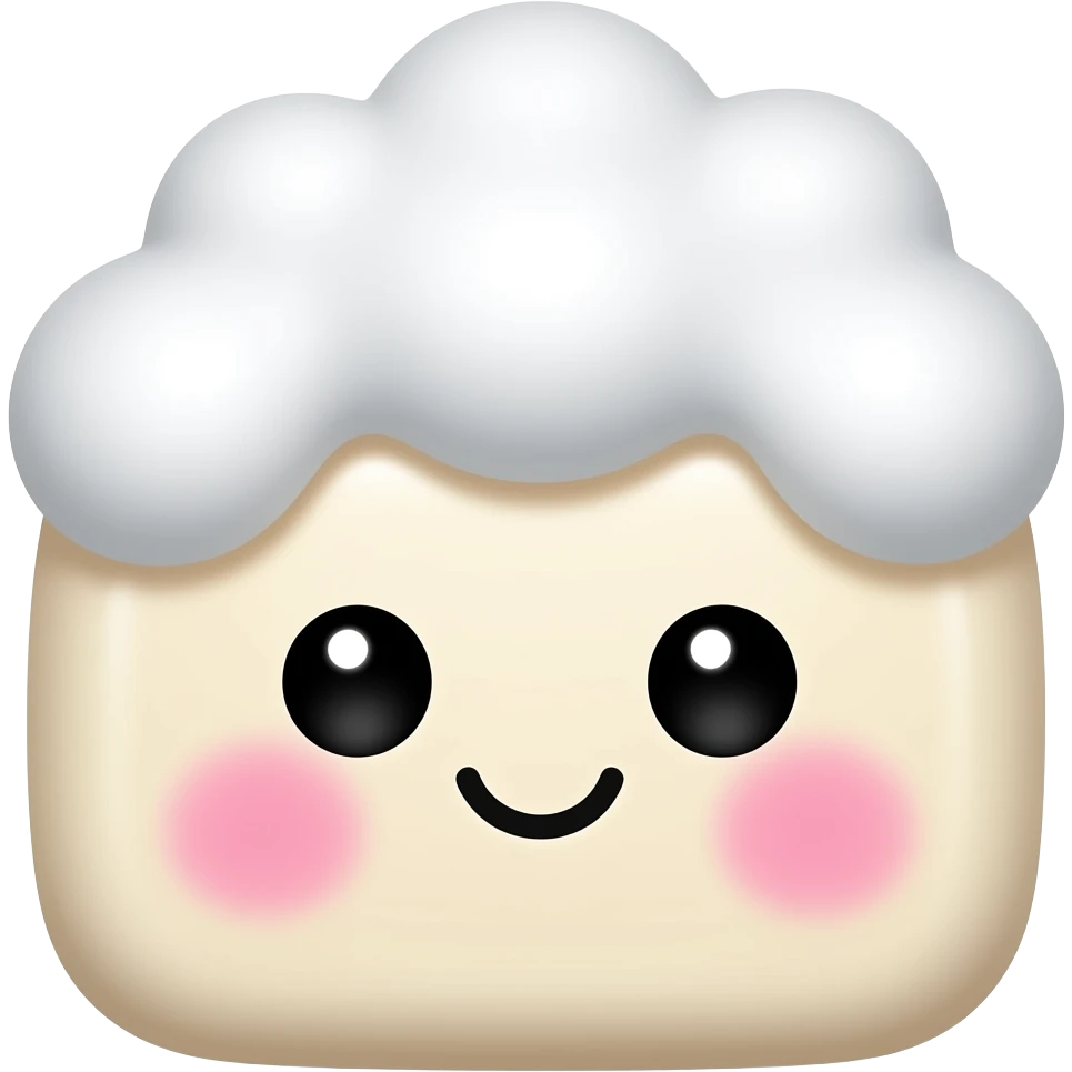 Mini Kawaii Soap
A little soap with eyes and pink cheeks
It may have foam on top like "hair"
Very viral on social media platforms like TikTok emoji