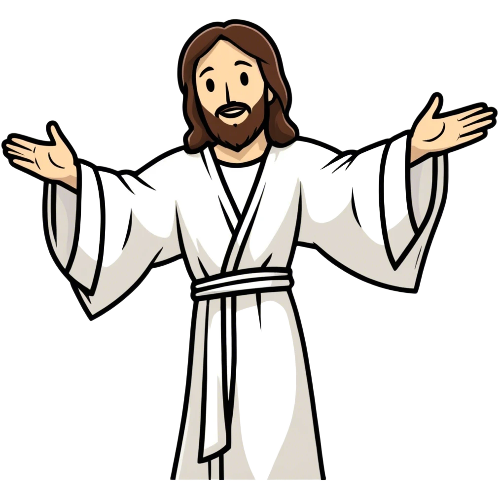 Jesus but without a face  emoji