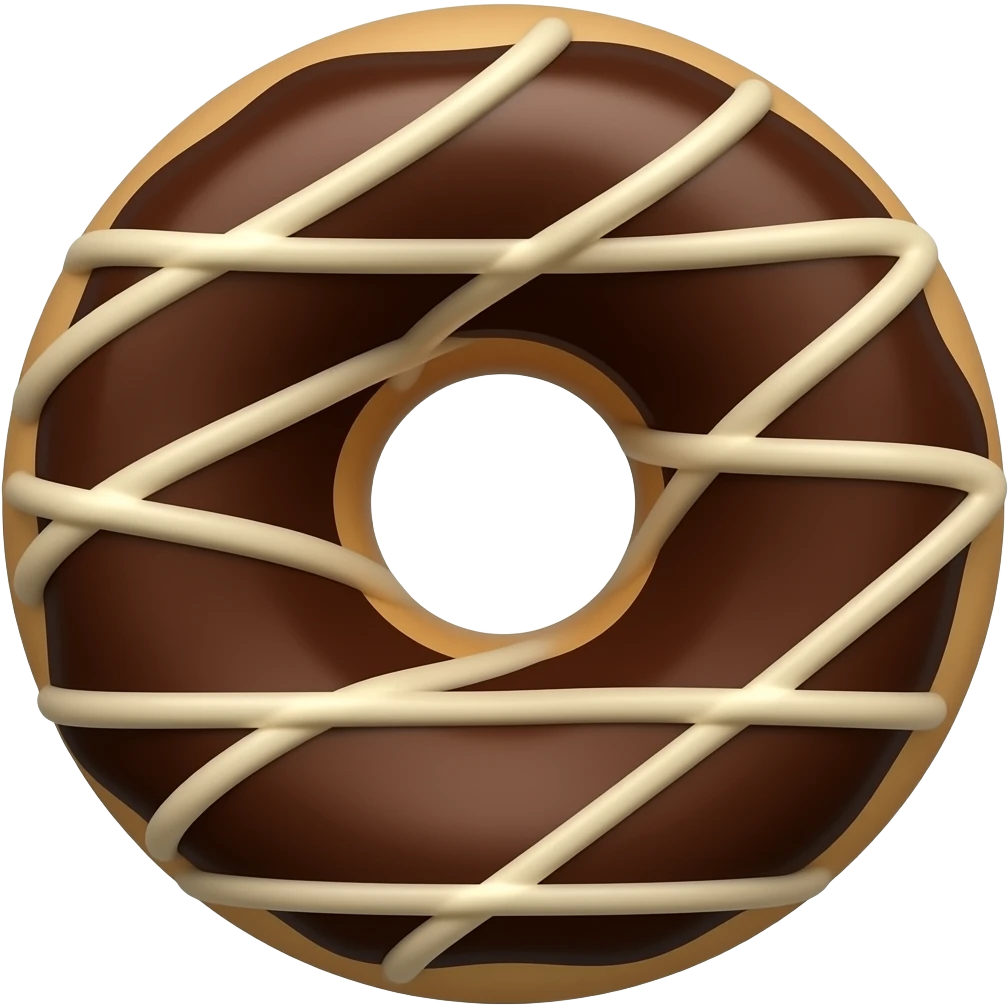 beignet chocolat emoji