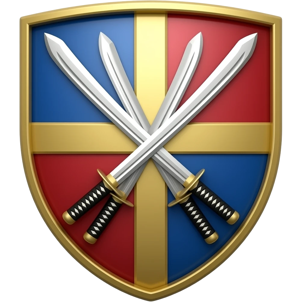 3 katanas blason emoji