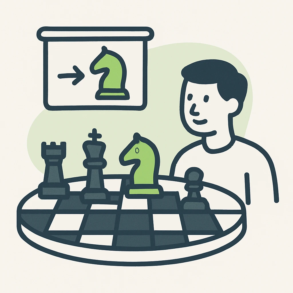 Chess training emoji