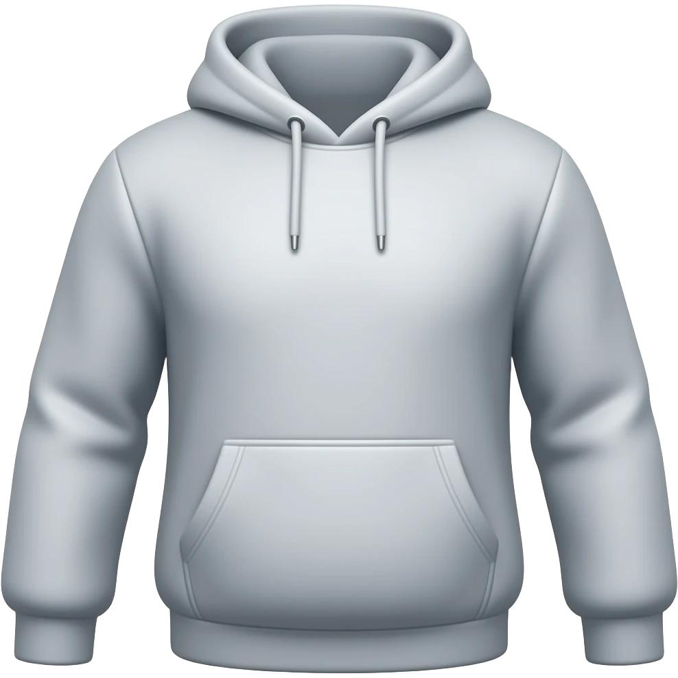 hoodie gray emoji