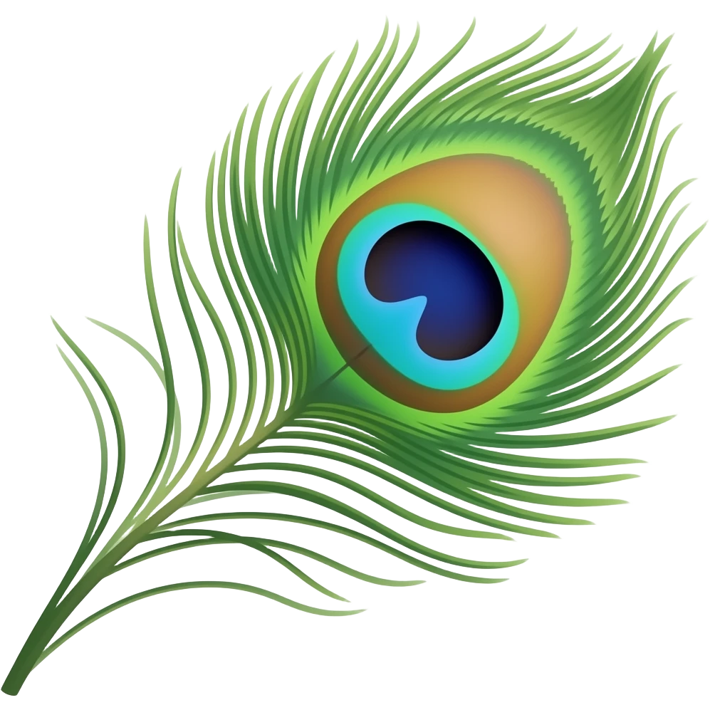 Can u give me a emoji of peacock wing emoji