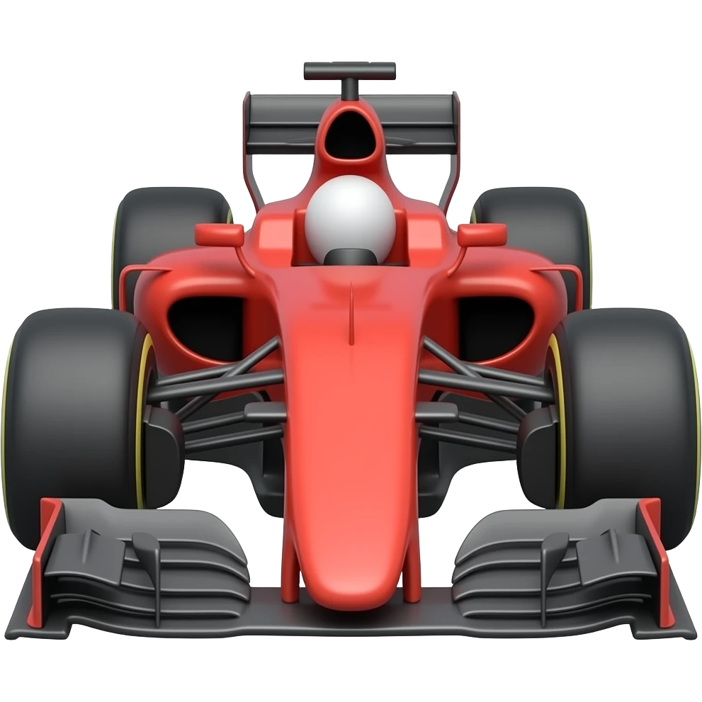 Formula 1 emoji style car on the side emoji