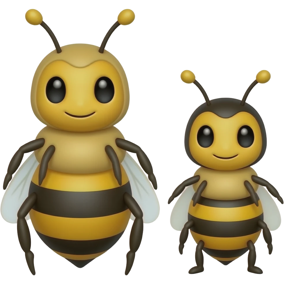 father bee Mother Bee amn daugher be emoji