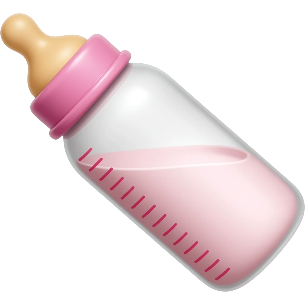 pink baby bottle emoji
