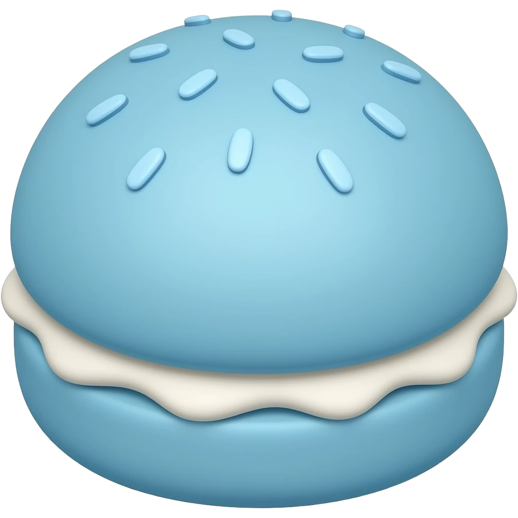 Moño azul emoji