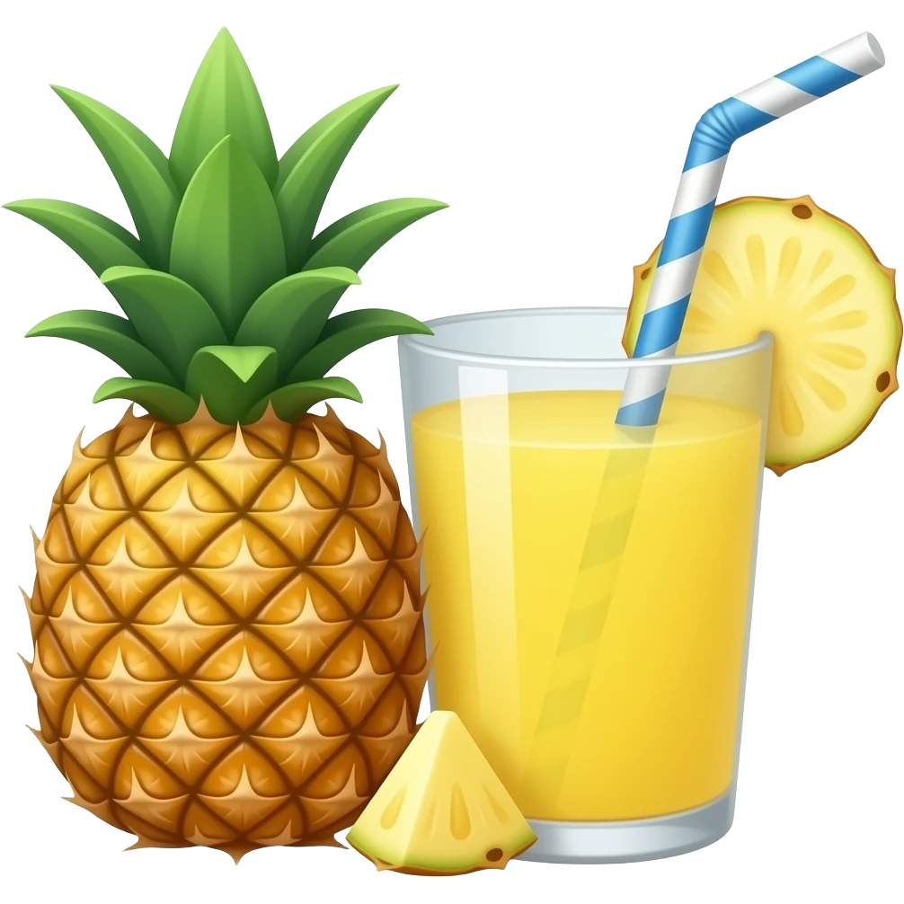 Pineapple juice emoji
