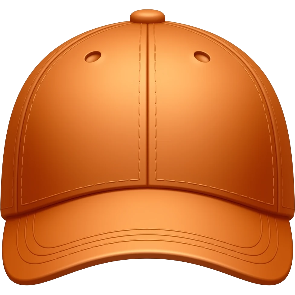 Orange colour cap emoji emoji