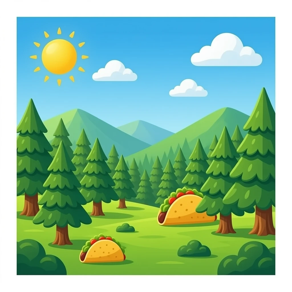 Taco forest  tizi my city games doodle o solo emoji