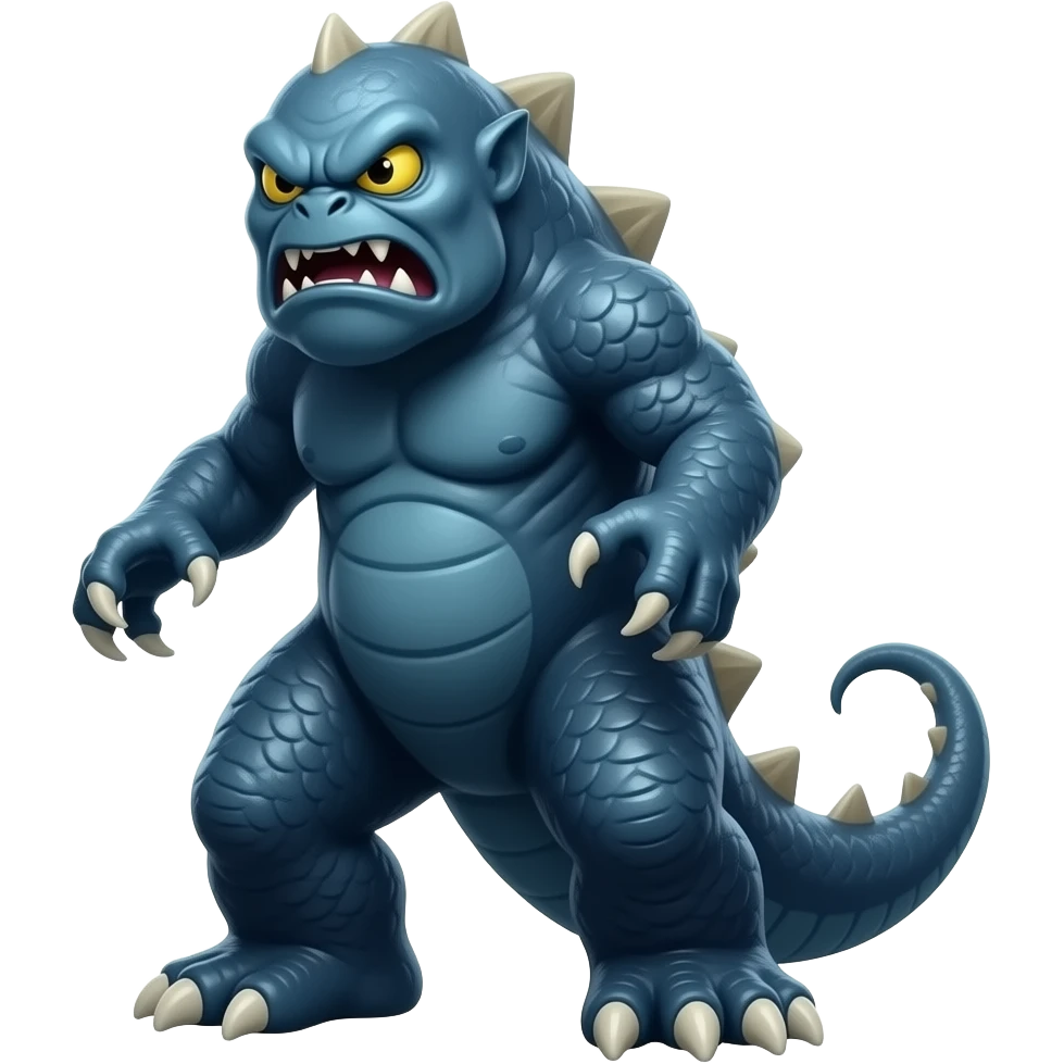 Loch Ness Monster angry emoji