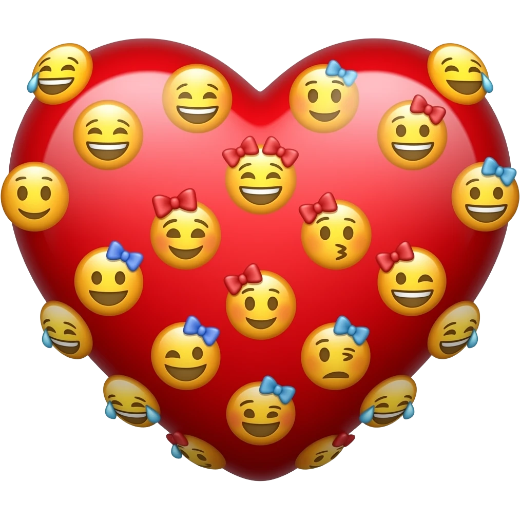 Heart covered with bow emojis emoji
