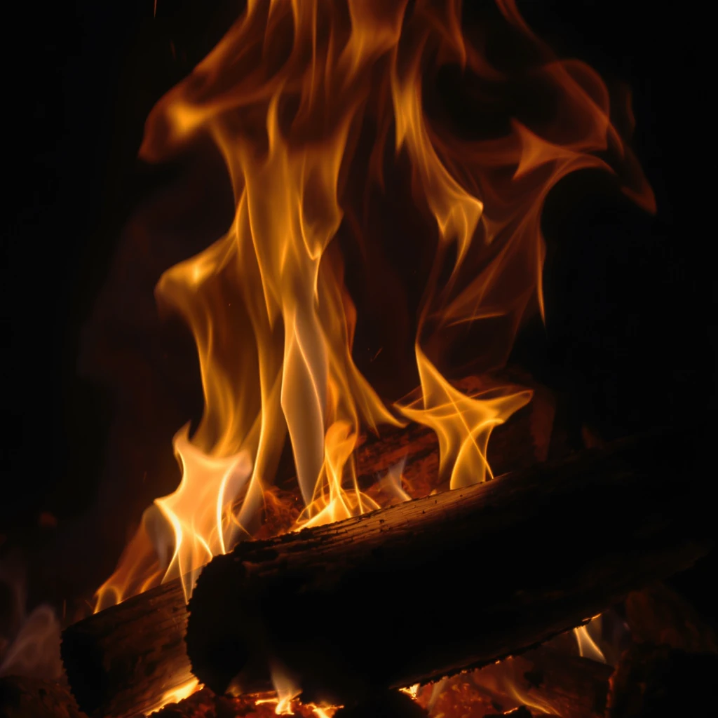 realistic fire, detailed flames, high resolution emoji
