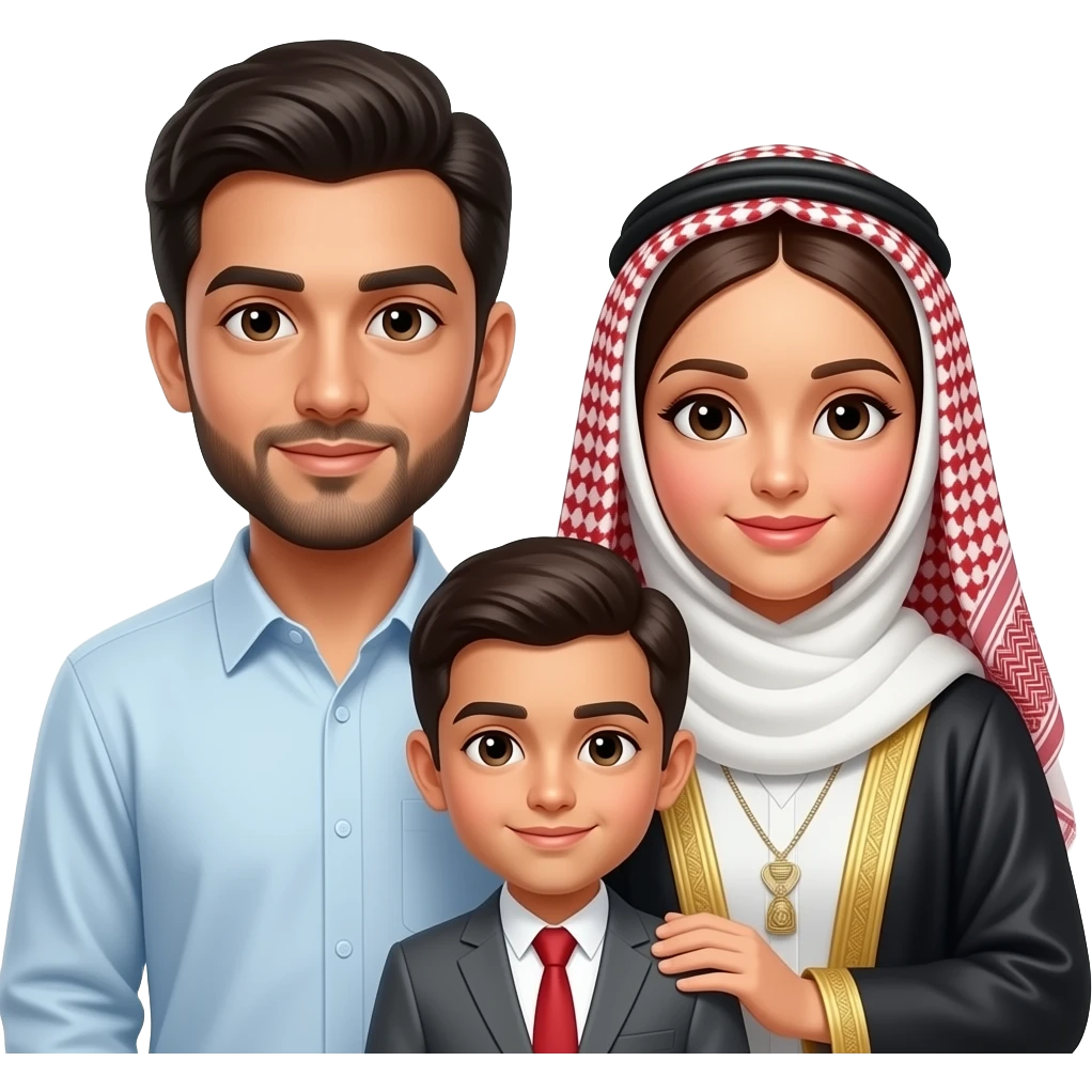 The Iranian family emoji