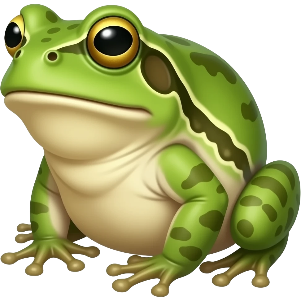 Green bufo frog emoji