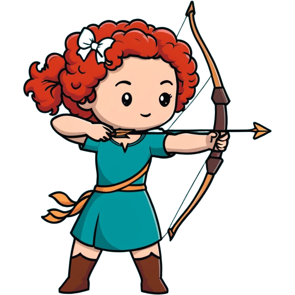 Merida from Brave, Disney emoji