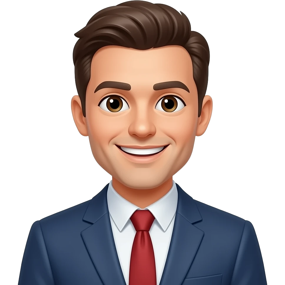 happy radiating man emoji