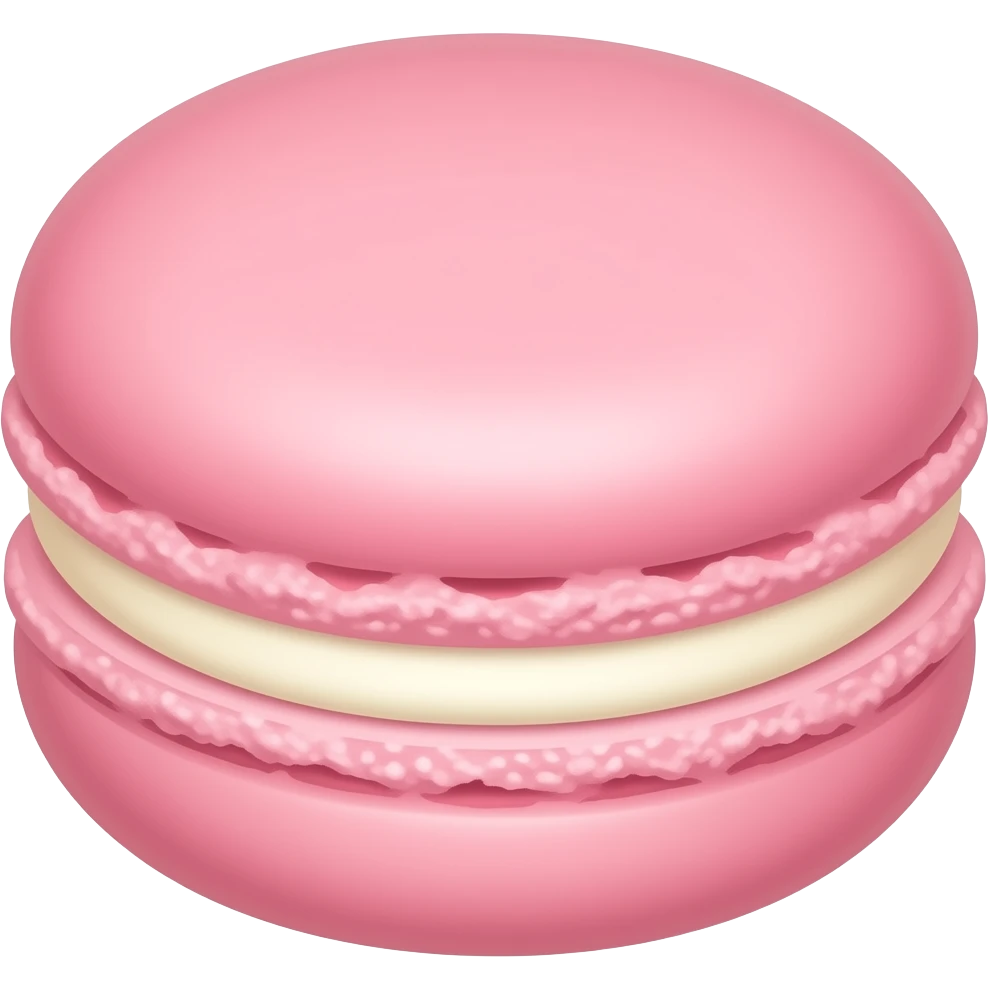 Macaron rose pastel emoji