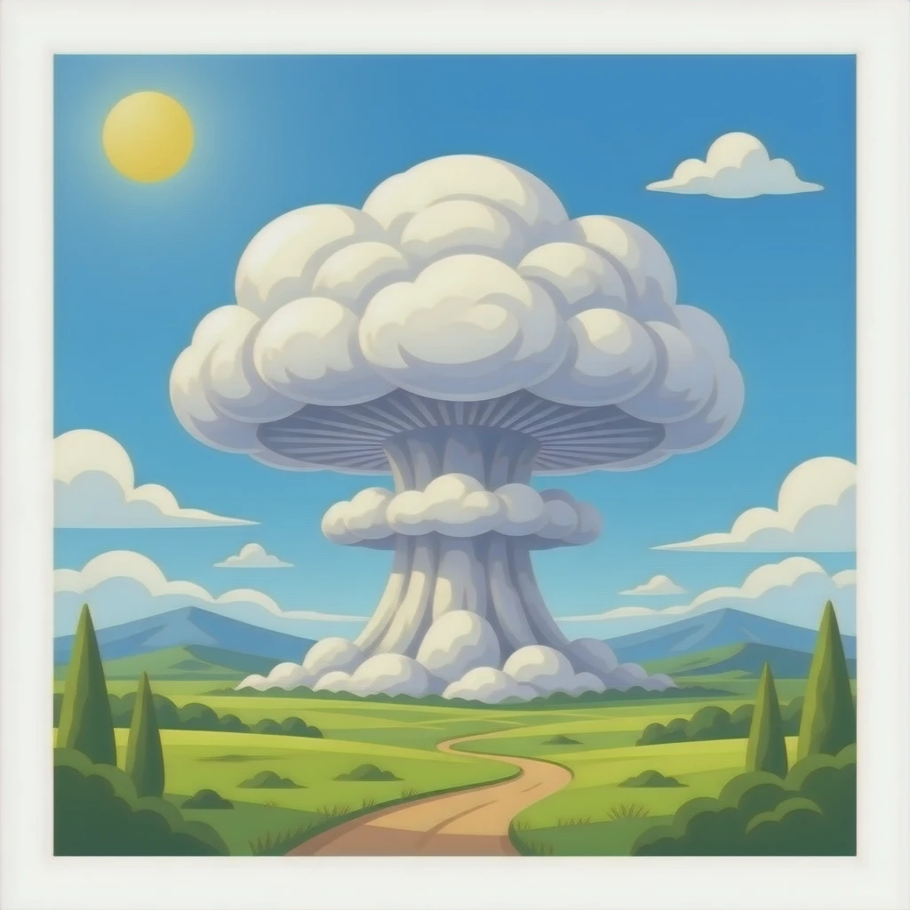 Iran mushroom cloud emoji