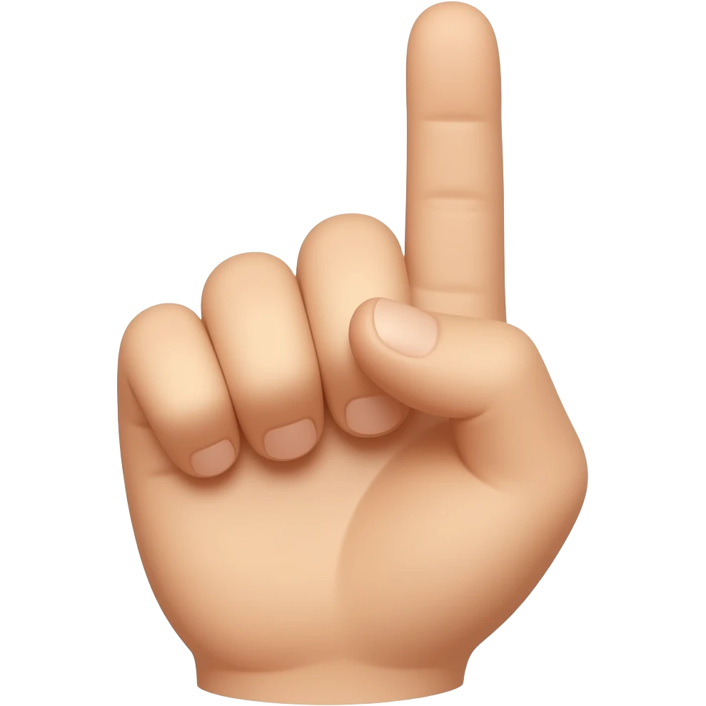 close up of a hand of a kid emoji