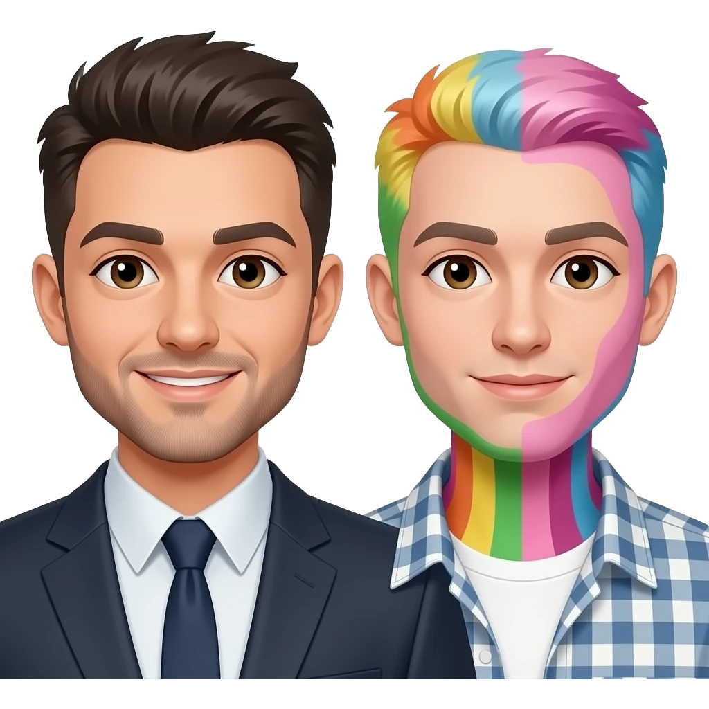 ვითომ მე ჩემს ტრანსგენდერი საცვალესთან ვარ ისე გააკეთეთ ფოტო emoji