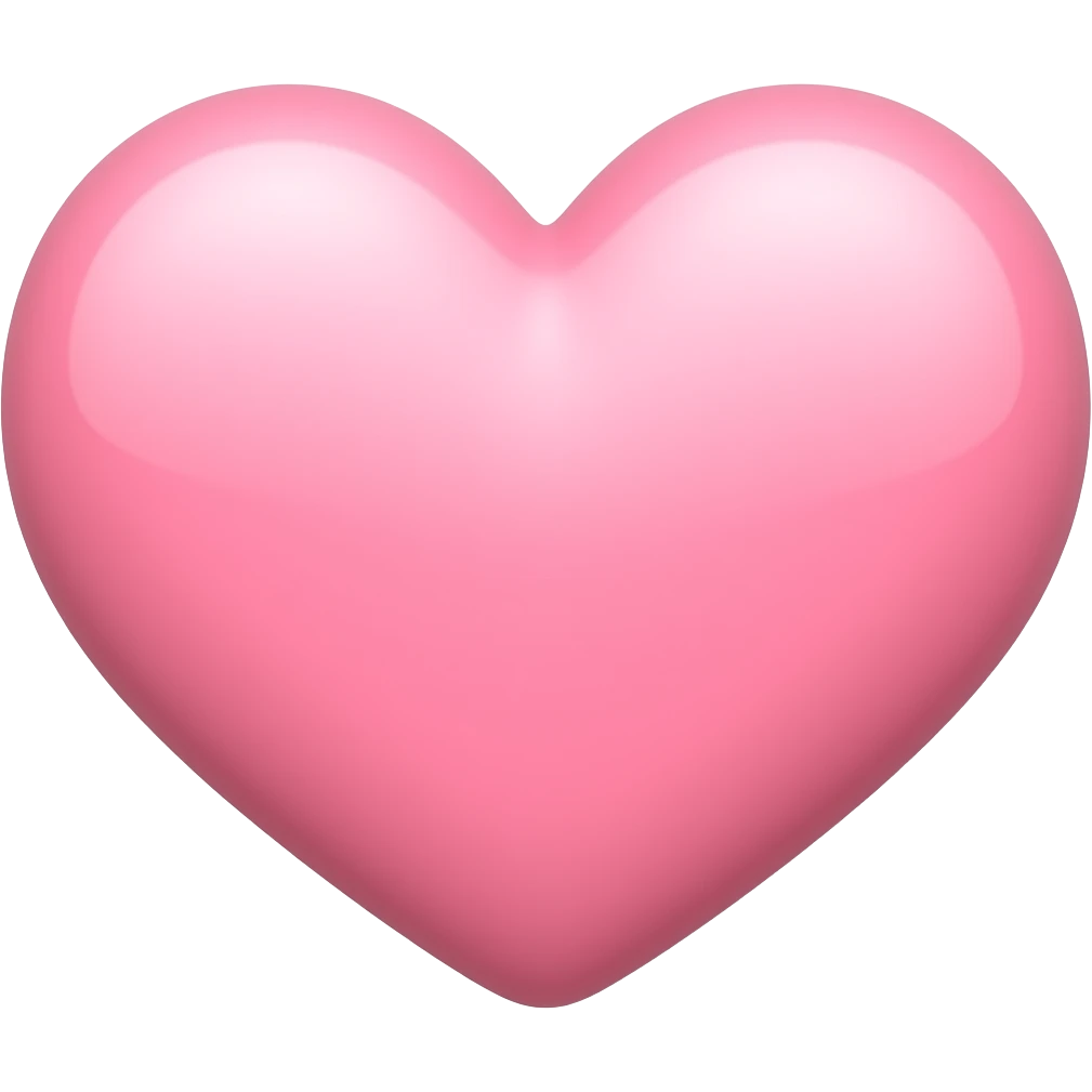 Light pink heart emoji emoji