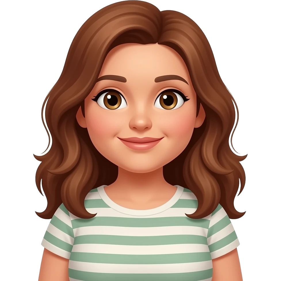 Cute emoji avatar mother of a plus size woman 😠🙂‍↔️ what are they with curry hair, warm skin tone, wearing a casual outfit 😠😡🙂‍↔️🤬 emoji