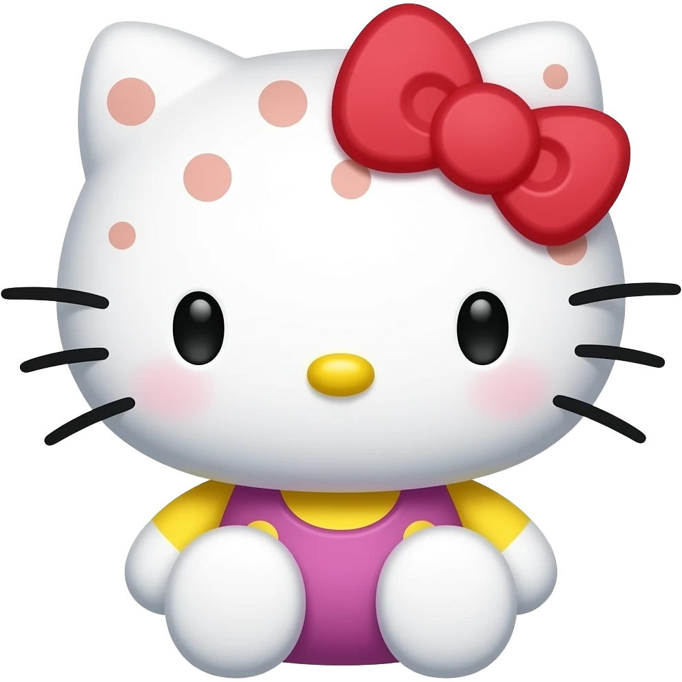 Hello kitty en puntitos para copiar y pegar en descripcion emoji