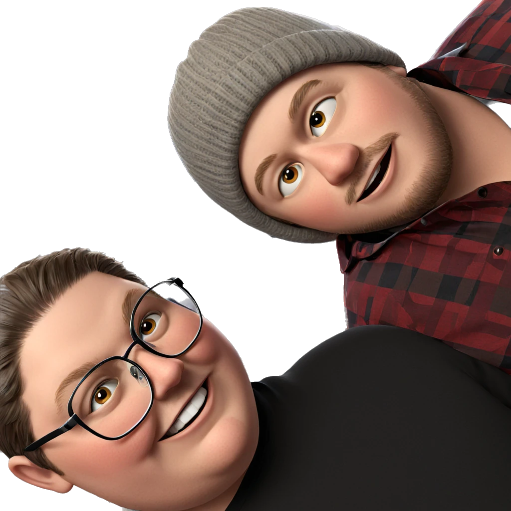 boys in stylish hats emoji