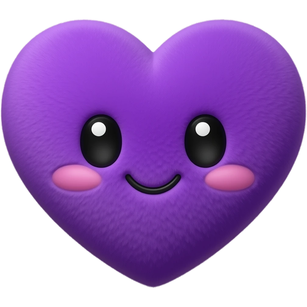 💜🖤 combine these two emojis to something very cutesy emoji