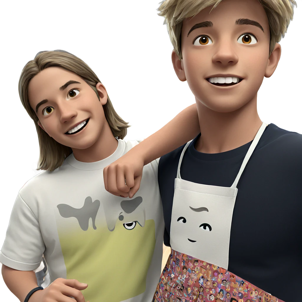 boys having fun indoors emoji