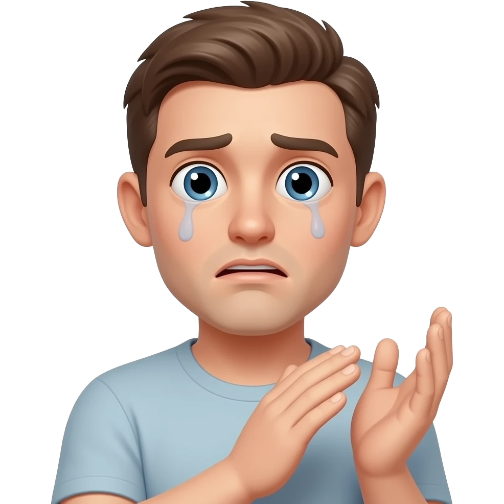 Shock nonchalant face tiney little sad do not show it clearly and claping hands like the calapping says wow so u dont love me emoji