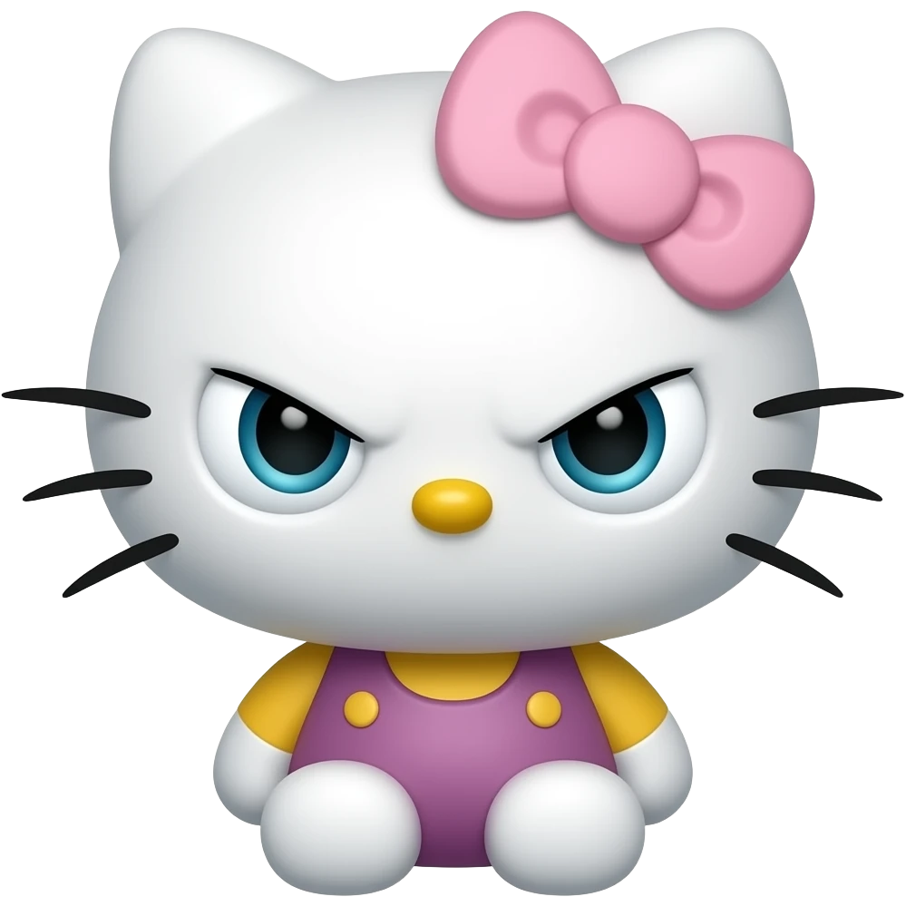 angry hello kitty emoji