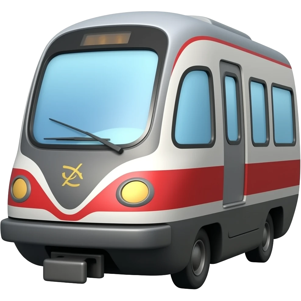 Create a train on its own emoji