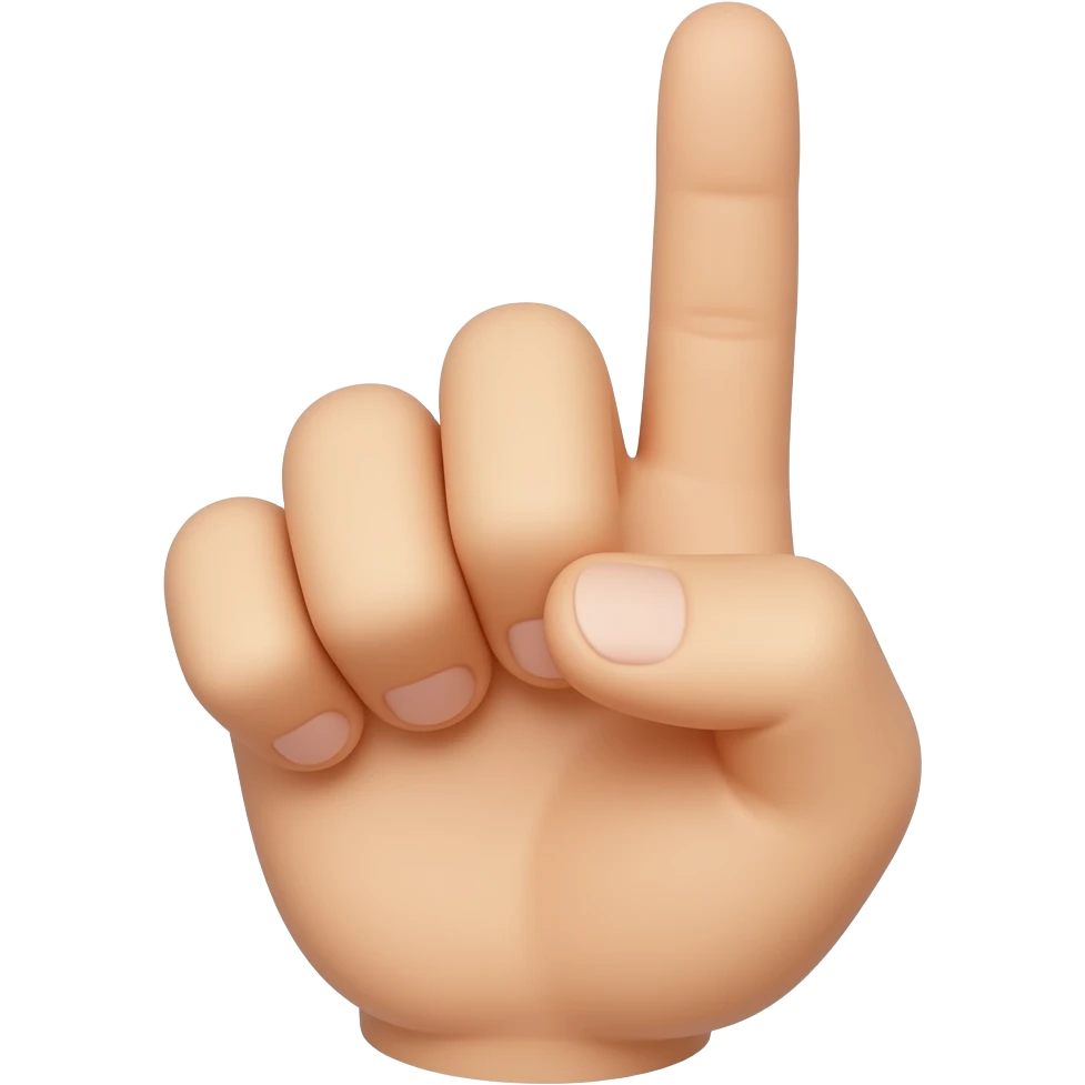 Pinky middle finger emoji