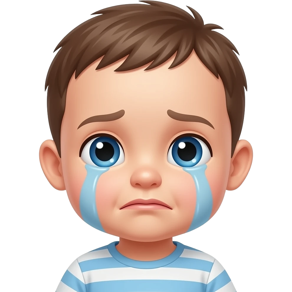 Crying baby emoji