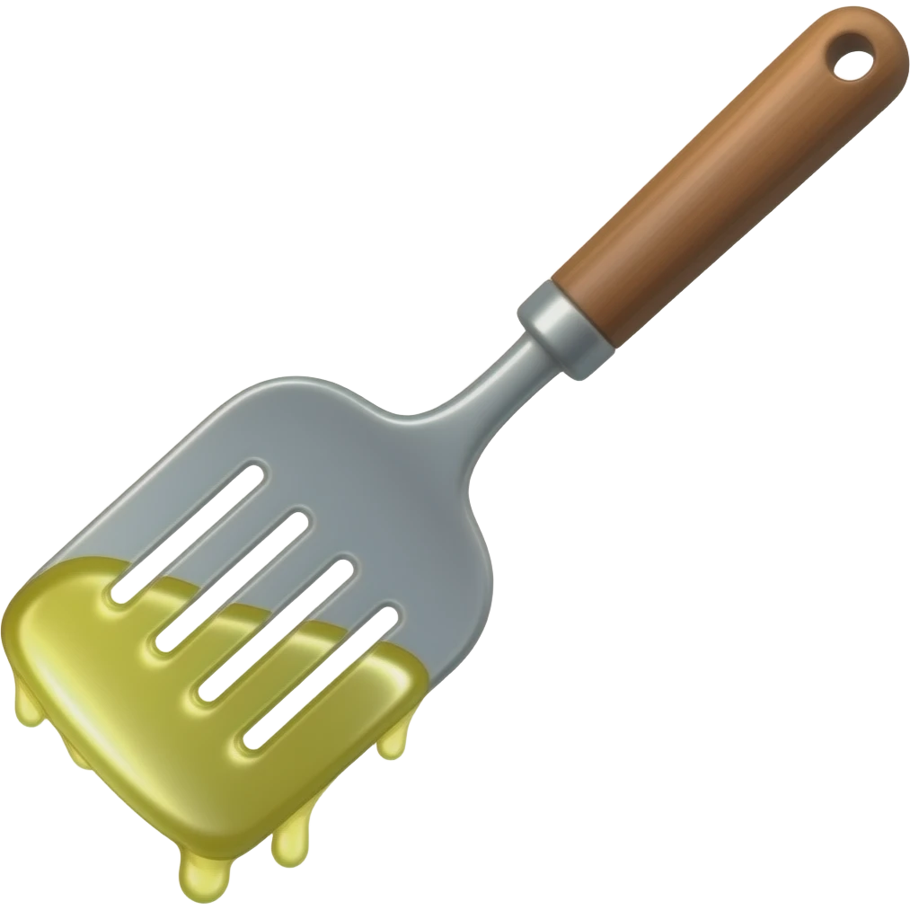 spatula dripping oil emoji