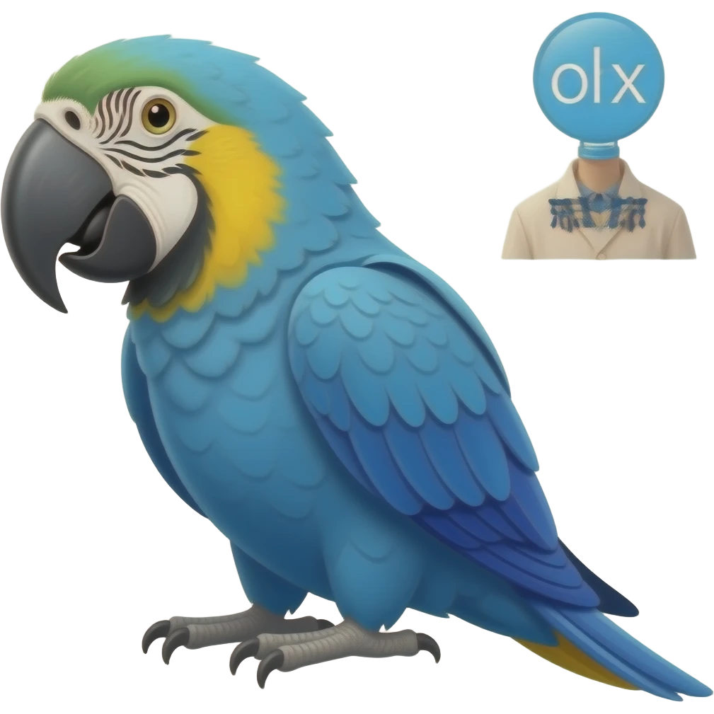 Arara azul emoji