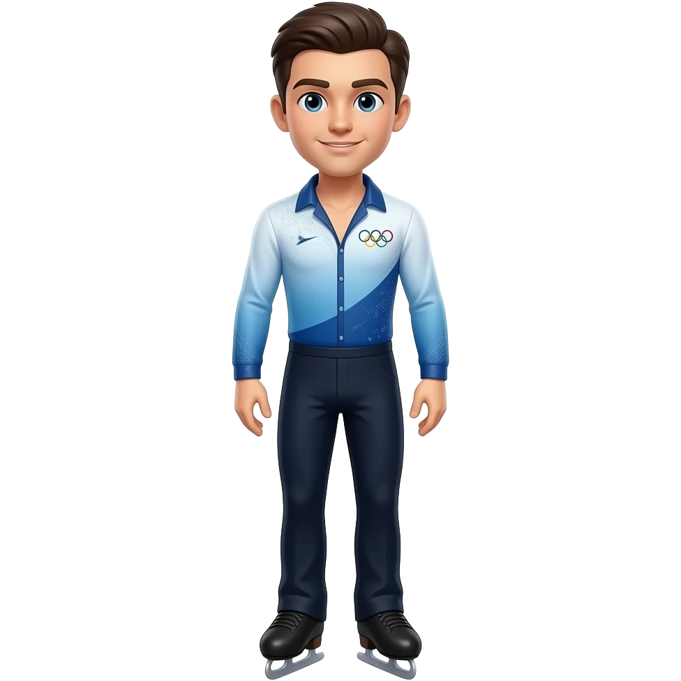 male olympic figure skater full-length emoji