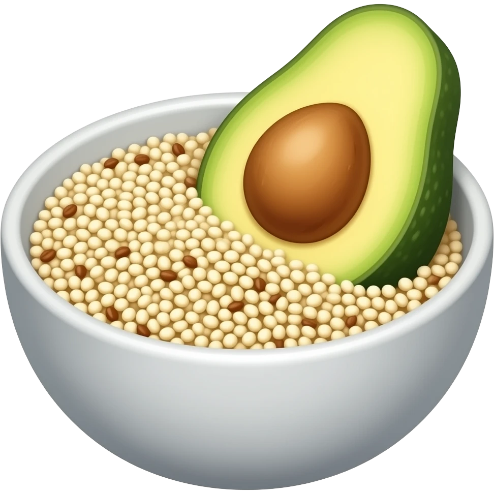 quinoa avocado bowl emoji