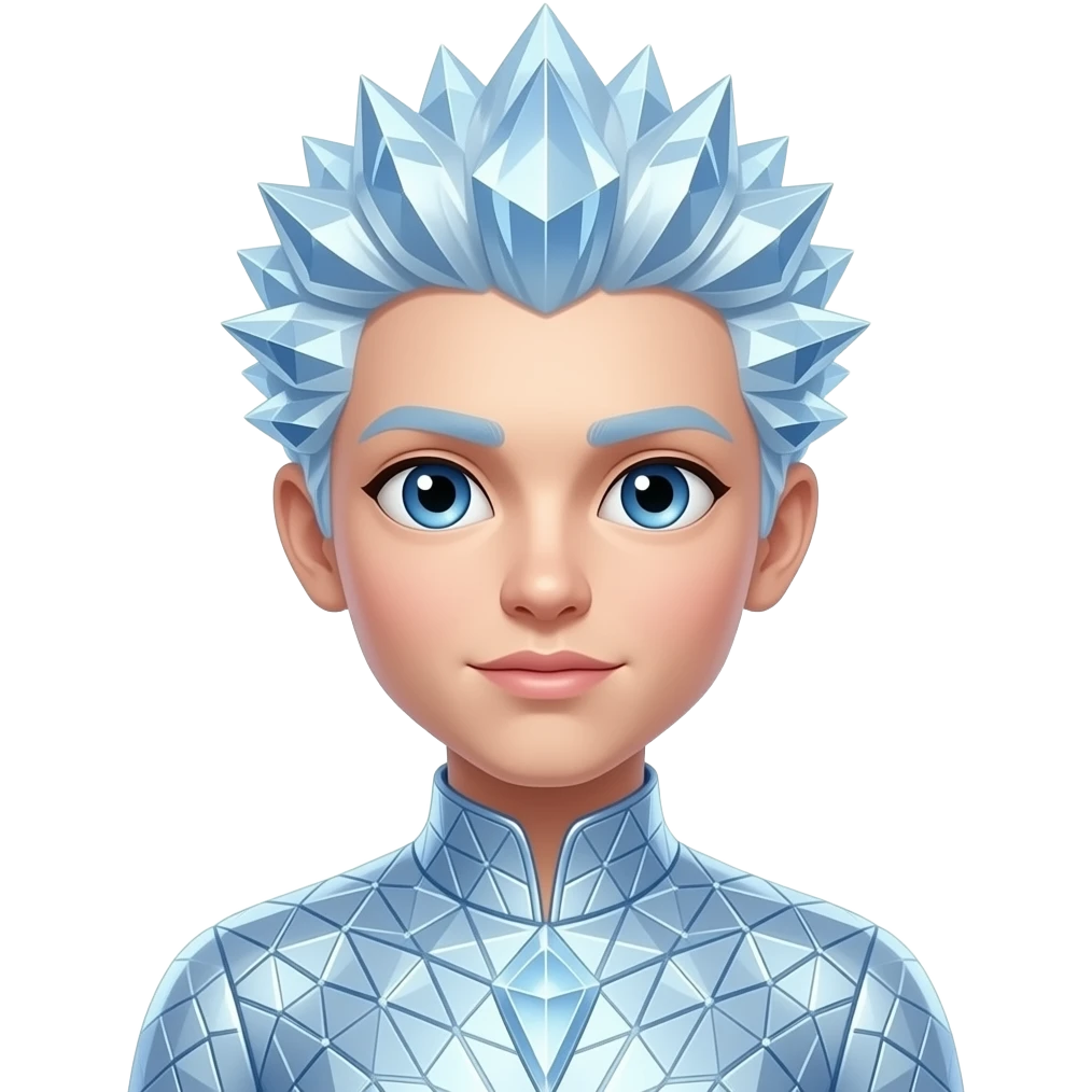 make the clothes and hair looks more like crystals. emoji