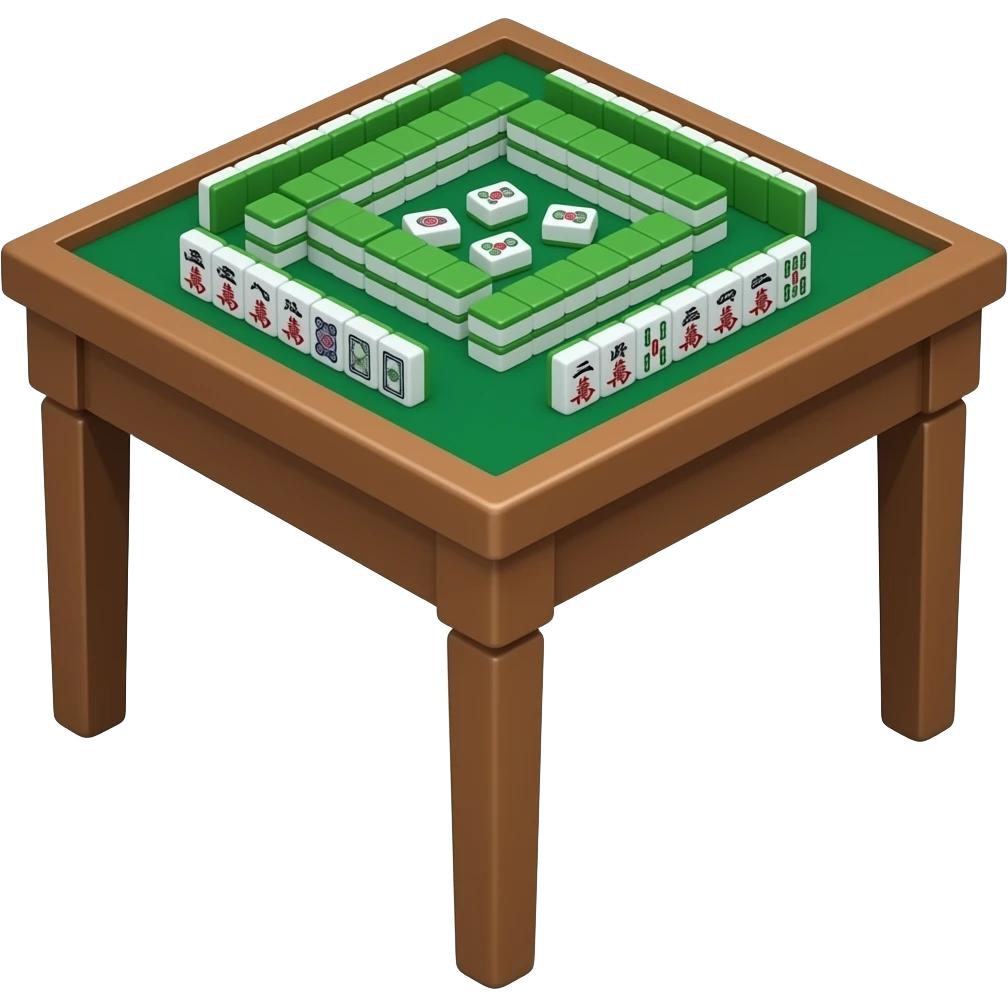 Mahjong table emoji