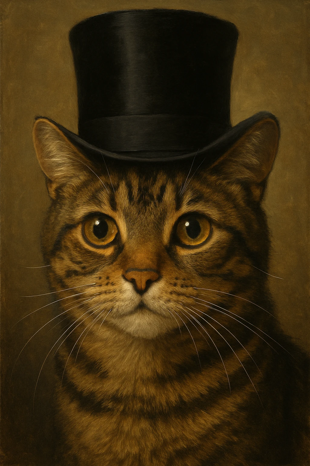 cat wearing a tophat emoji