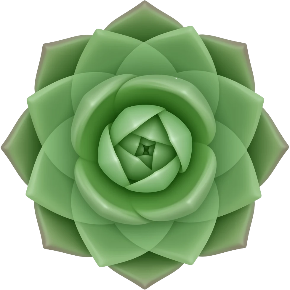 succulente vue de haut emoji