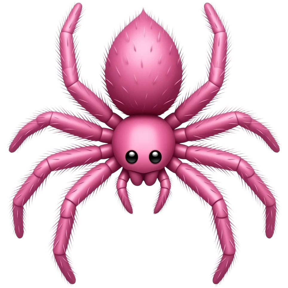 spider skinny pink hairy emoji