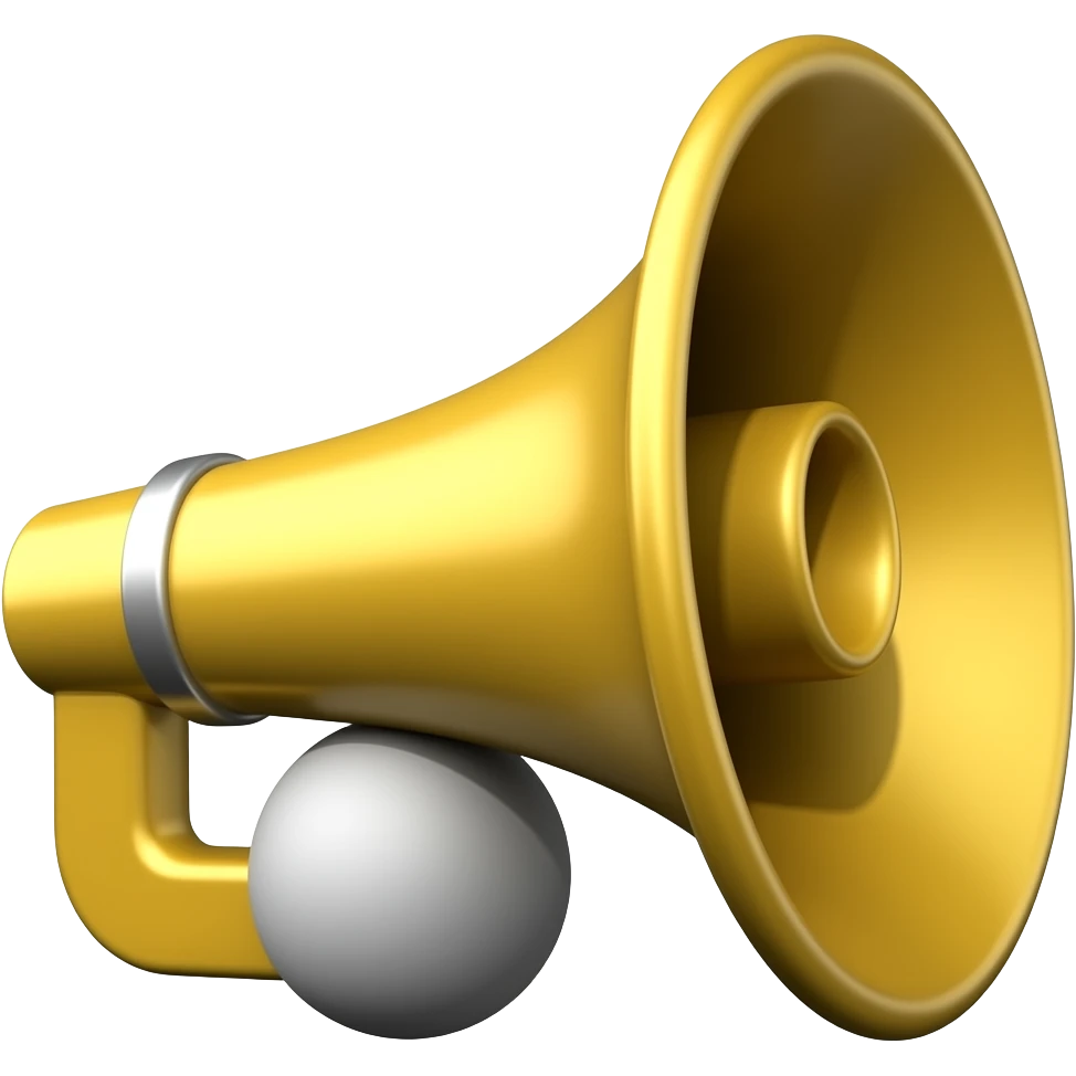 un klaxon avec une boule au bout emoji