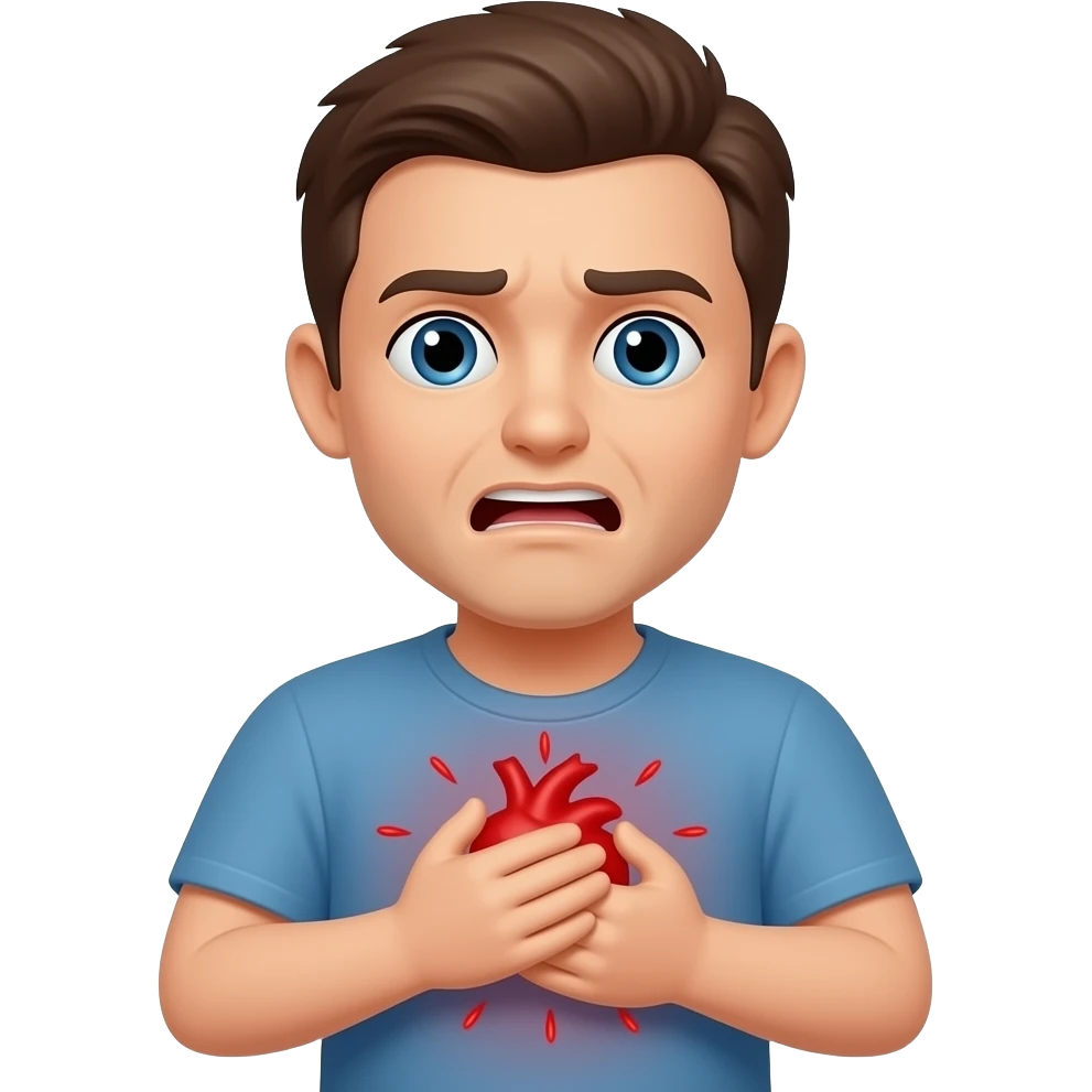 Heart attack emoji