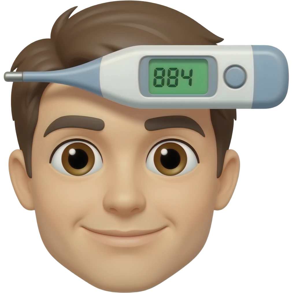 Forehead thermometer emoji